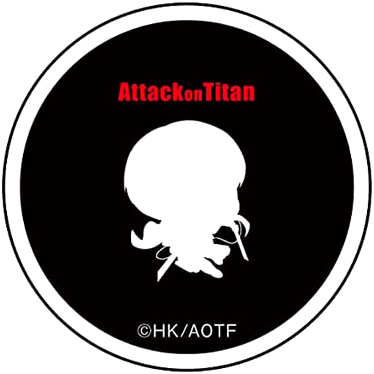 Attack on Titan Levi Ackerman Silhouette Acrylic Badge Buttons [USED]