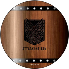 Attack on Titan Barrel Mug Size: L Can Badge Buttons [USED]