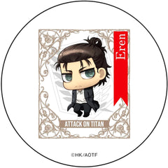 Attack on Titan Ellen Yeager White Size M Chimi Chara Can Badge Buttons [USED]
