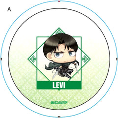 Attack on Titan Levi 2 Size M Chimi Chara Can Badge Buttons [USED]
