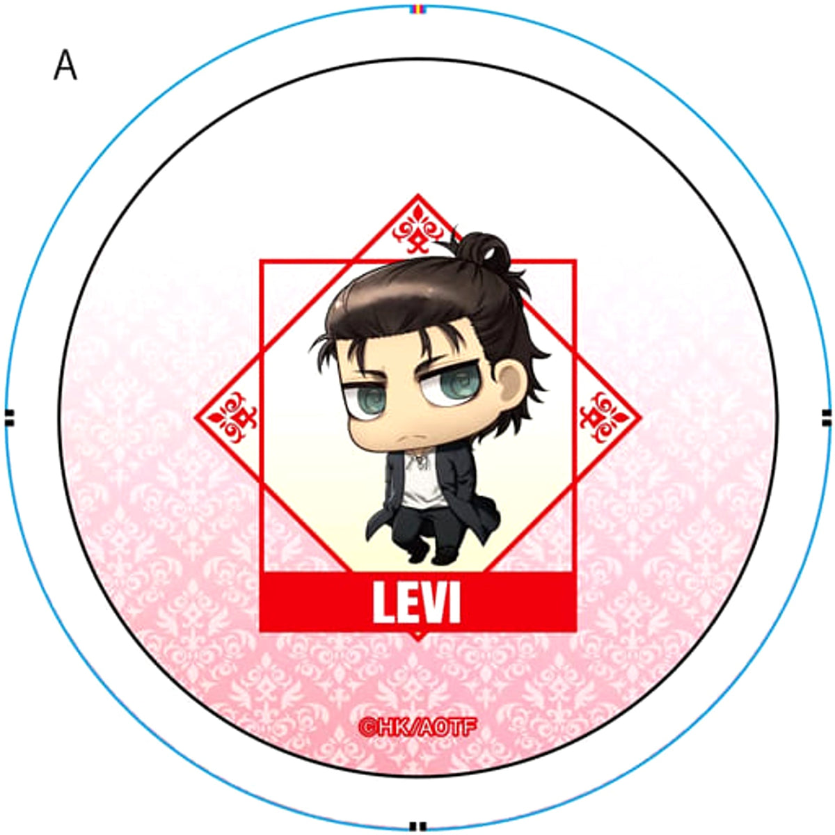 Attack on Titan Ellen Yeager 2 Size M Chimi Chara Can Badge Buttons [USED]