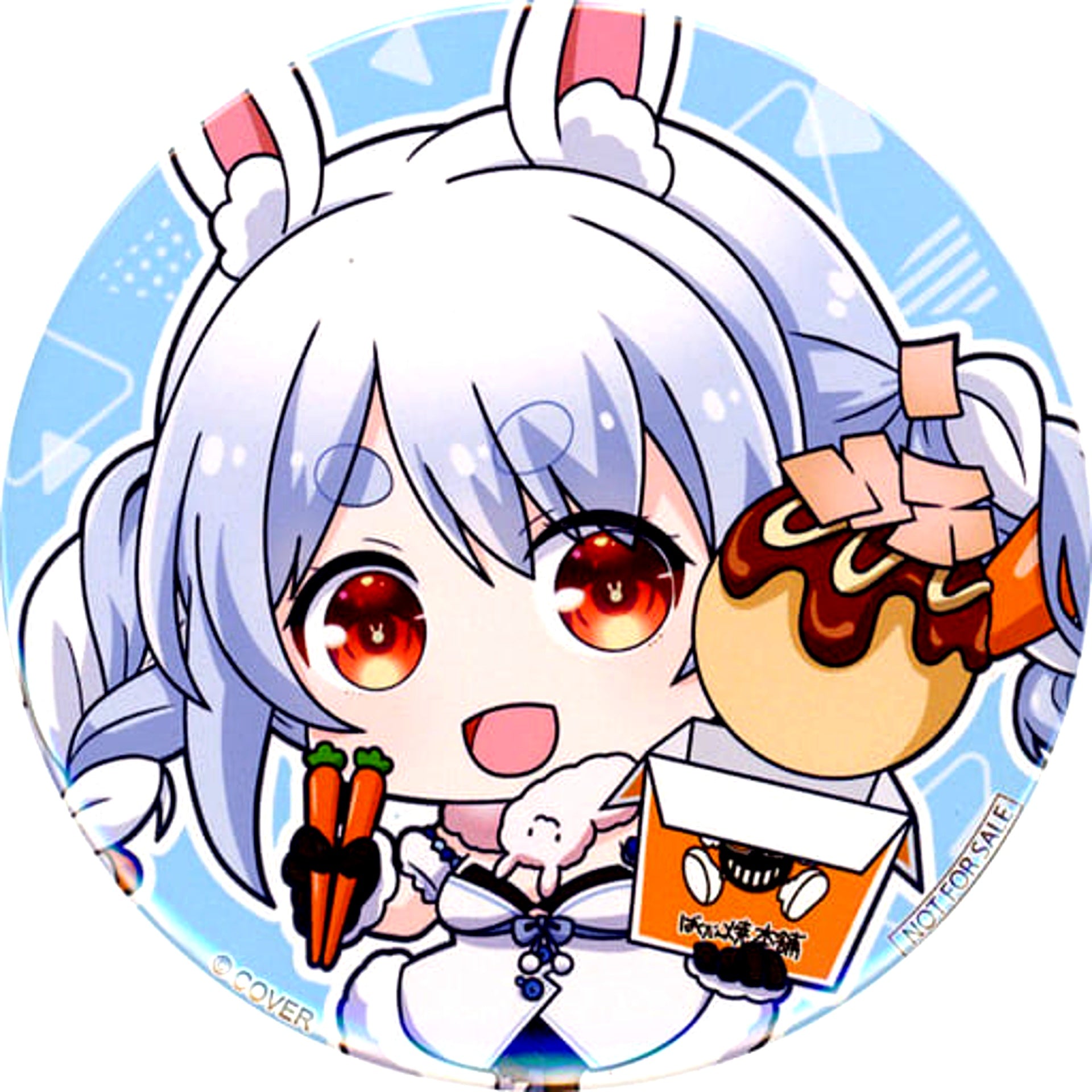 hololive Virtual YouTuber Usada Pekora 76mm Button hololive x Bakudan-yaki Honpo [USED]