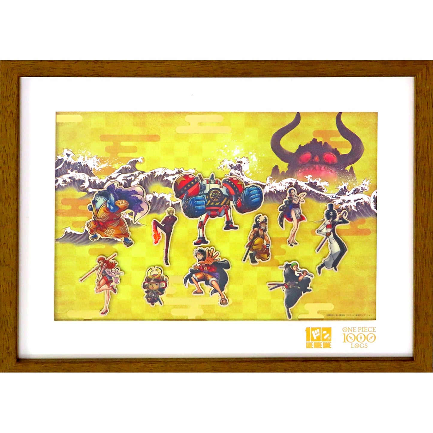 Set of 10 Group One Piece Comics Vol. 100 Anime Episode 1000 Anniversary Campaign Framed Pins Seven Net Limited [USED]