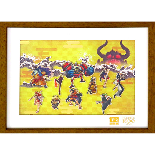 Set of 10 Group One Piece Comics Vol. 100 Anime Episode 1000 Anniversary Campaign Framed Pins Seven Net Limited [USED]
