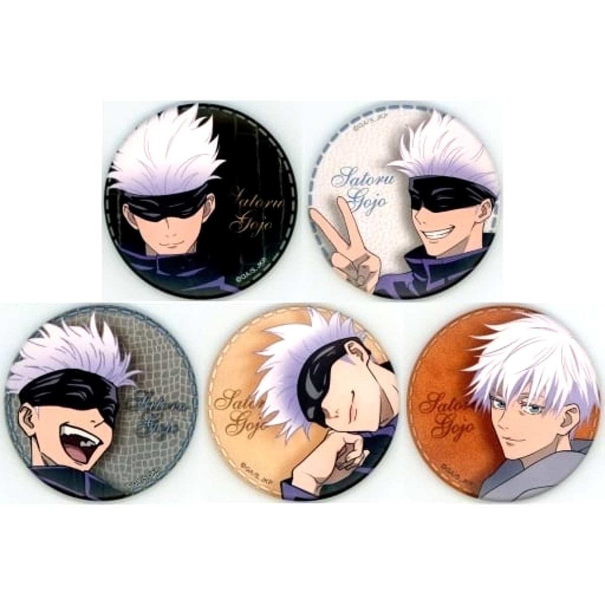 Jujutsu Kaisen Satoru Gojo Character Badge Collection Satoru Gojo Box All 5 Types Set Buttons [USED]