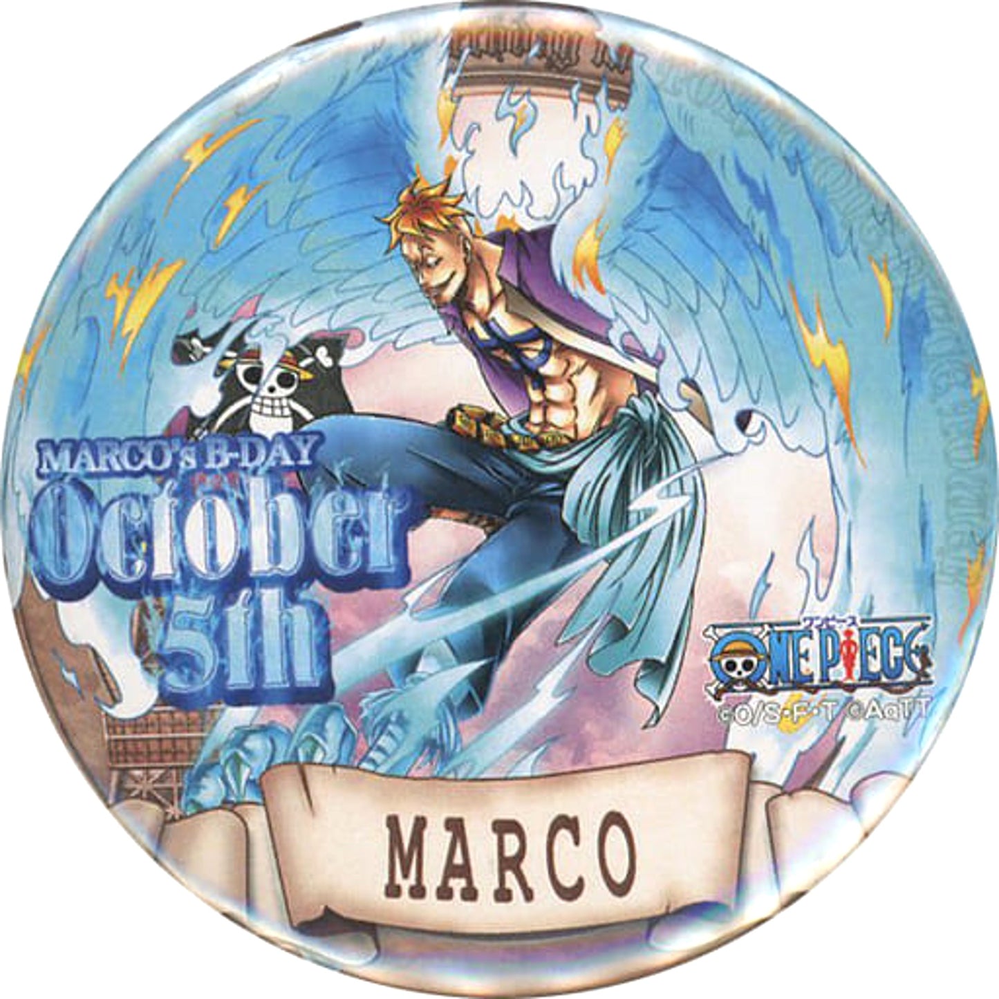 Marco One Piece Birthday Button 2017 Tokyo One Piece Tower Limited Straw Store Limited [USED]