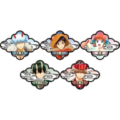 Gintama Gintoki Sakata & Others Lame Acrylic Badge Collection Hyakki Yagyo Ver. All 5 Types Set Buttons [USED]