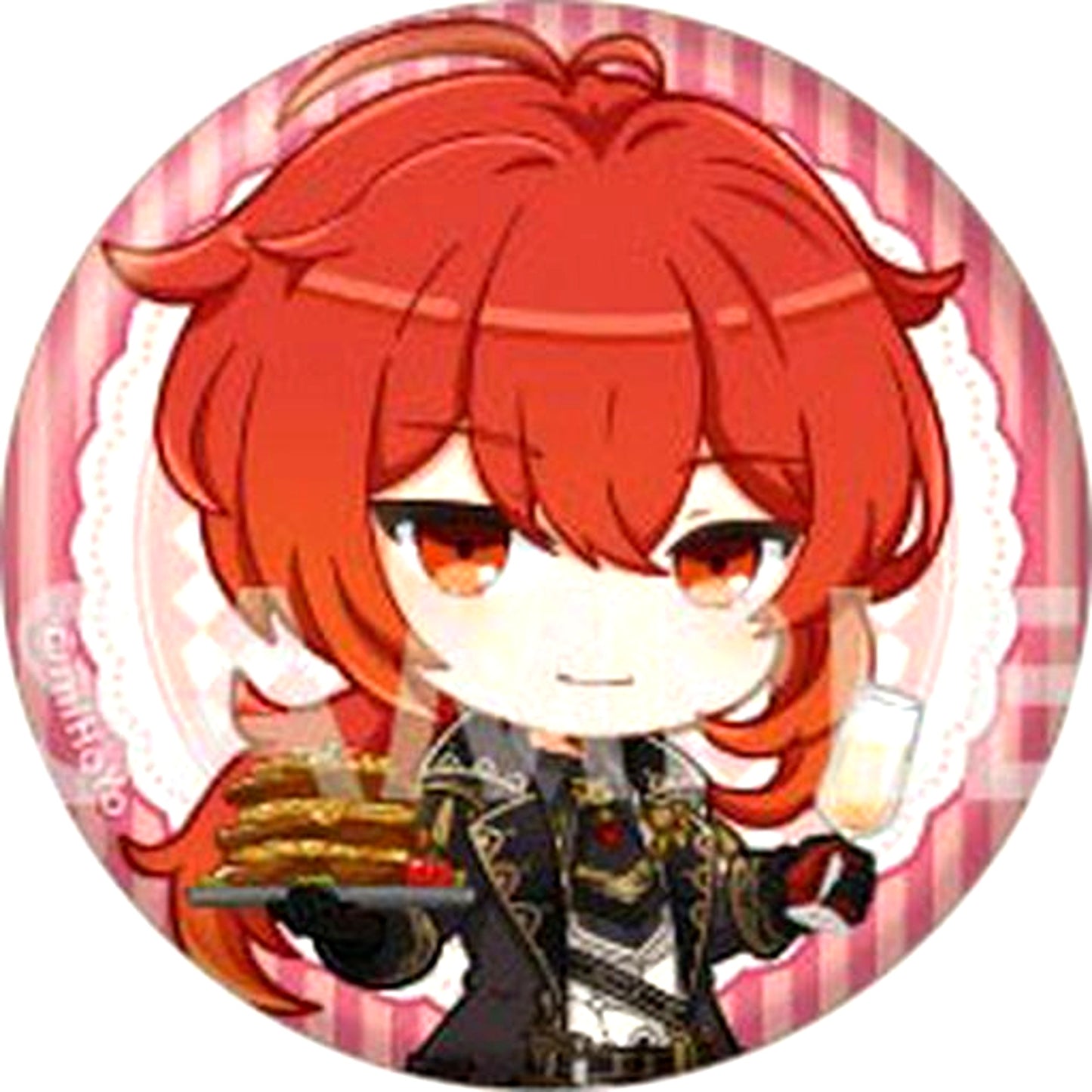 Diluc Genshin Impact Trading Button [USED]