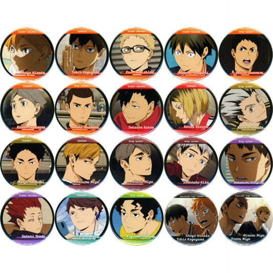 Set of 20 Haikyu!! Button Undameshi! Haikyu!! Mikuji Spread the Banner [USED]
