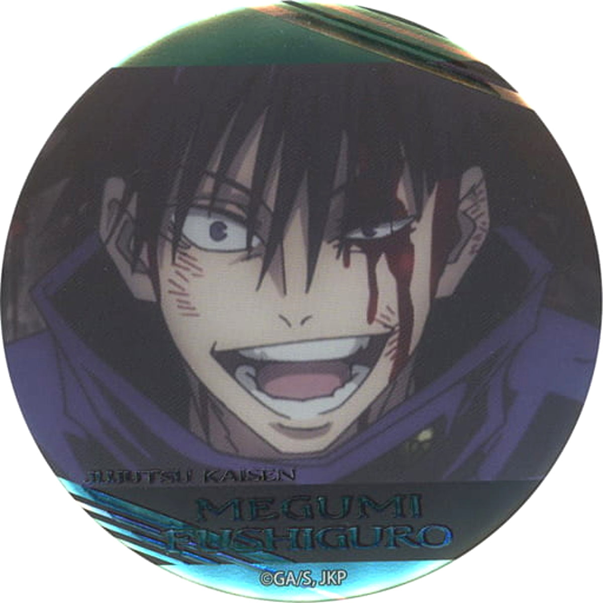 Jujutsu Kaisen Megumi Fushiguro Famous Scene Badge Vol.3 Decoration Specifications Jump Shop Limited Buttons [USED]