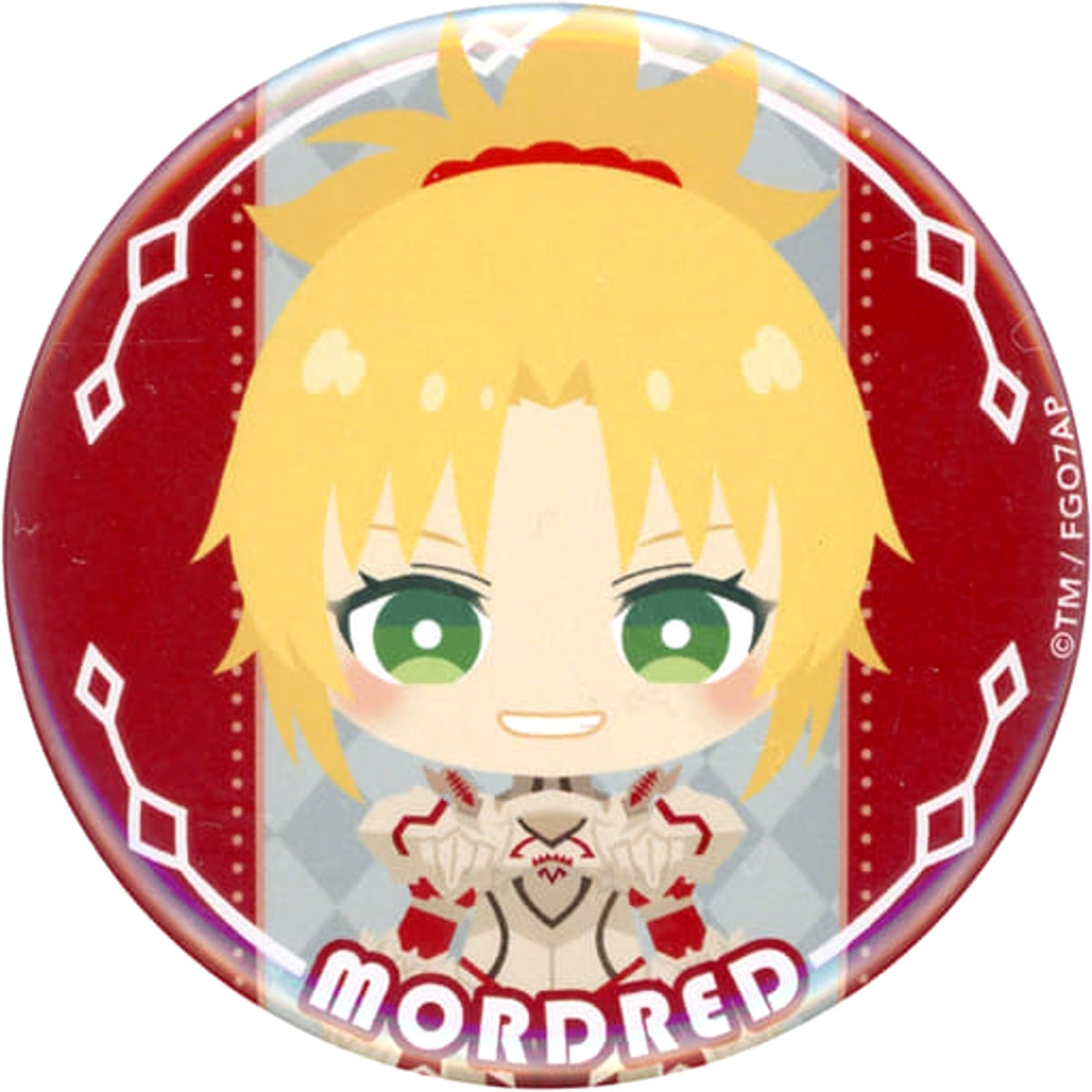 Fate/Grand Order: Final Singularity Grand Temple of Time: Solomon Mordred Pass Chara Trading Can Badge Buttons [USED]