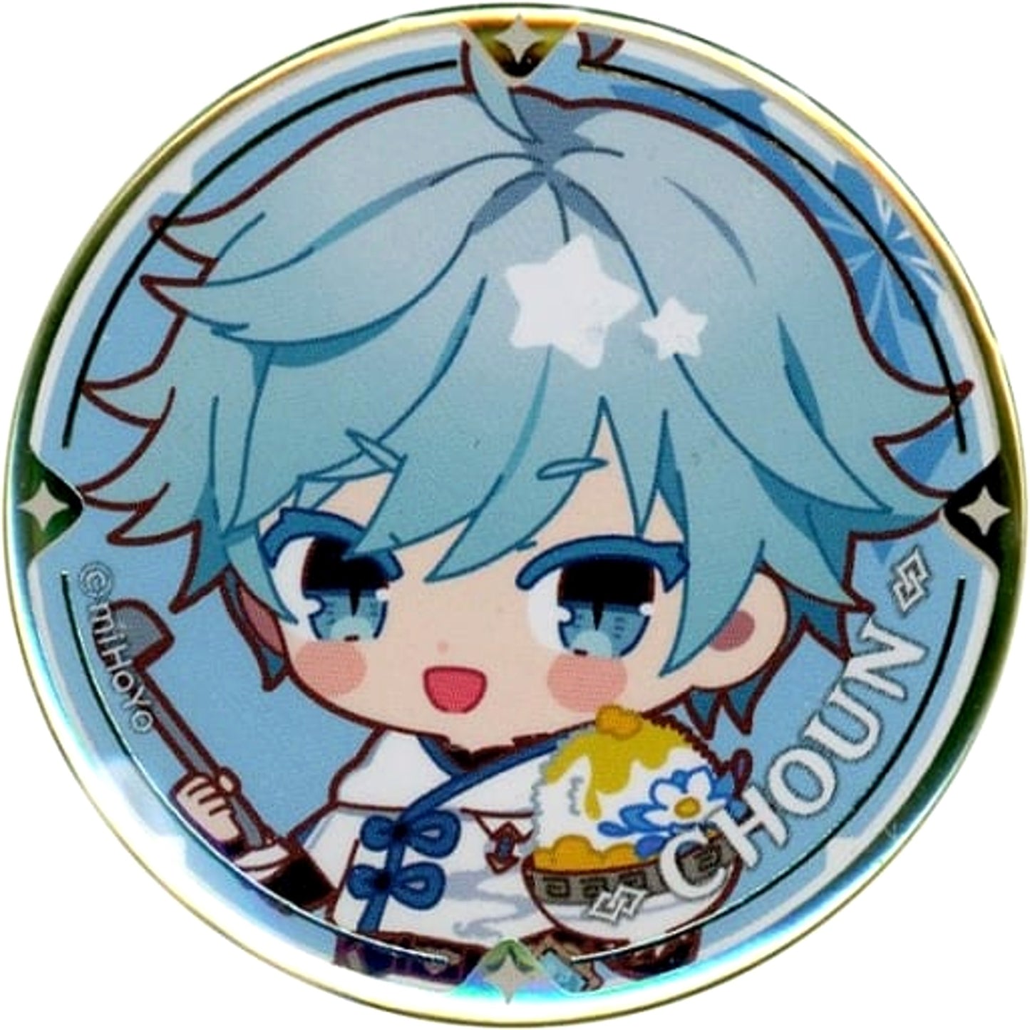 Genshin Chongyun Chibi Chara Trading Can Badge Sweets Paradise Ganka Shusan Limited Buttons [USED]