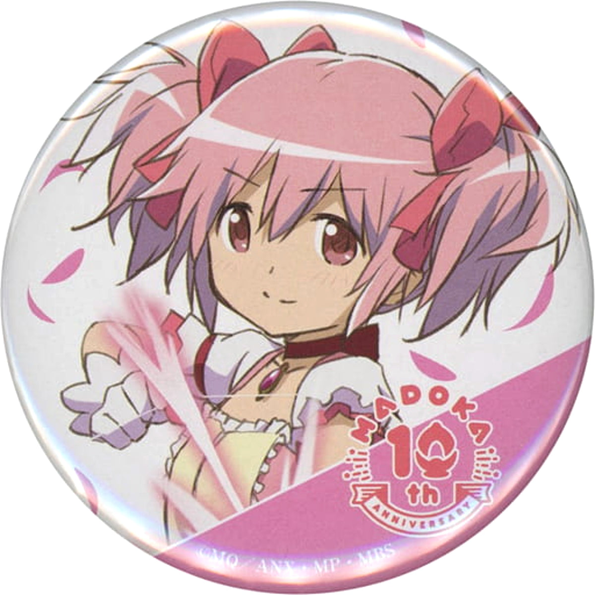 Puella Magi Madoka Magica Madoka Kaname Event Visual Can Badge Collection Puella Magi Madoka Magica 10 Exhibition Limited Buttons [USED]