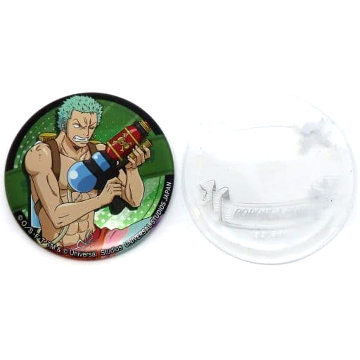 One Piece Roronoa Zoro World Collectable Can Badge Universal Studios Japan 2019 Limited Buttons [USED]