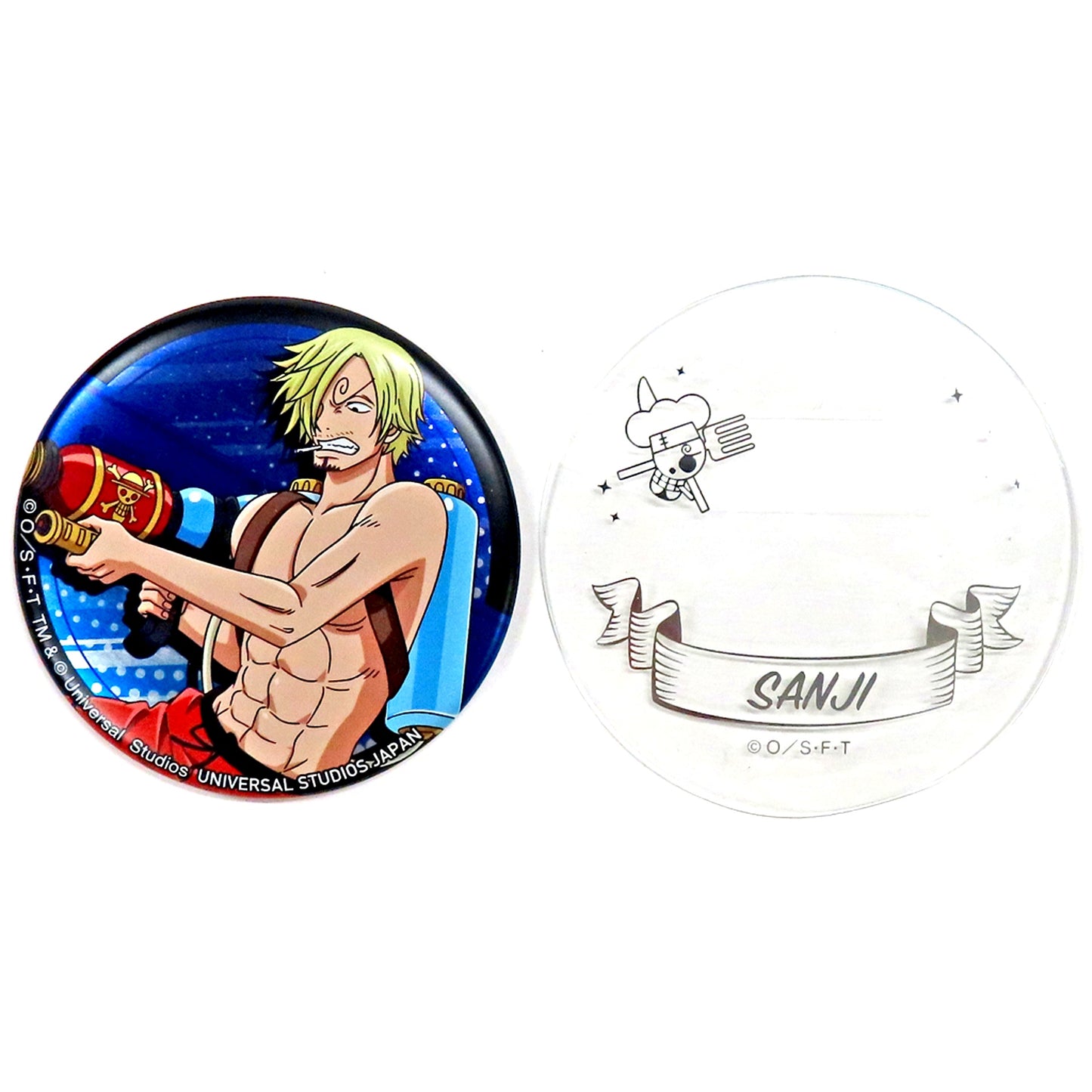 Sanji One Piece World Collectible Button USJ 2019 Ltd [USED]