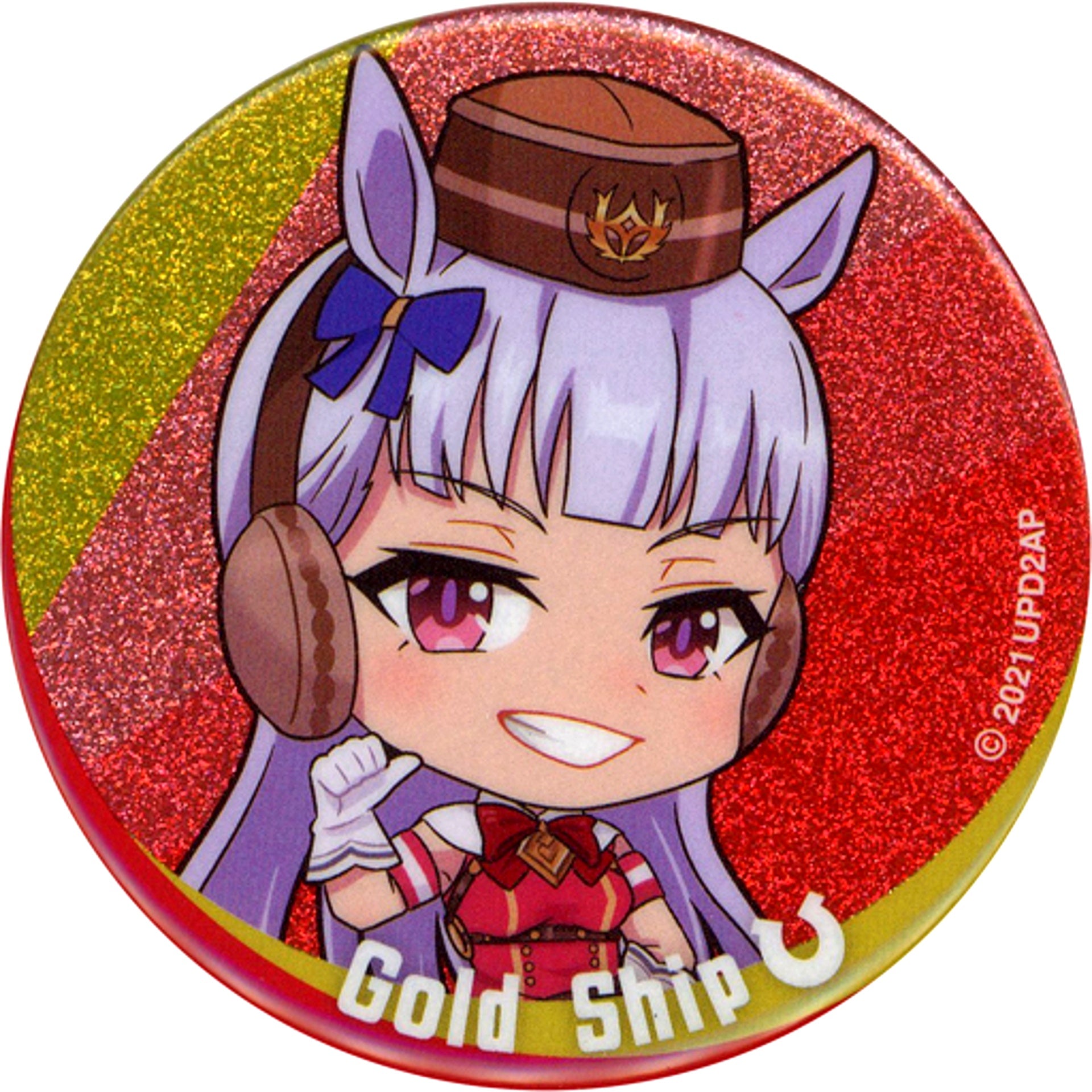 Gold Ship Uma Musume Pretty Derby Season 2 Shining Glitter Button [USED]