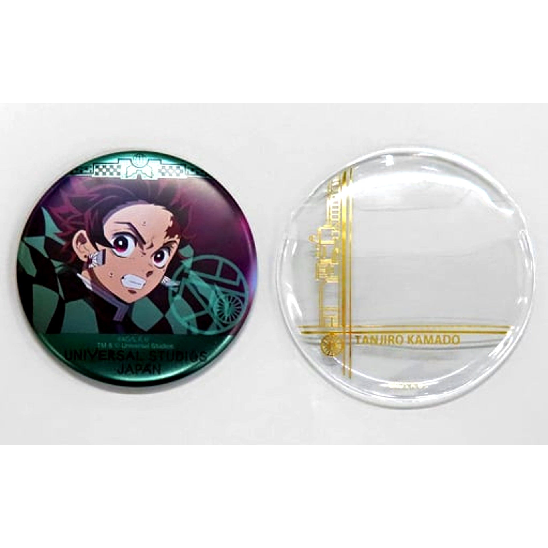 Tanjiro Kamado Demon Slayer Kimetsu no Yaiba Collectible Button with Cover Universal Studios Japan 2021 Ltd [USED]