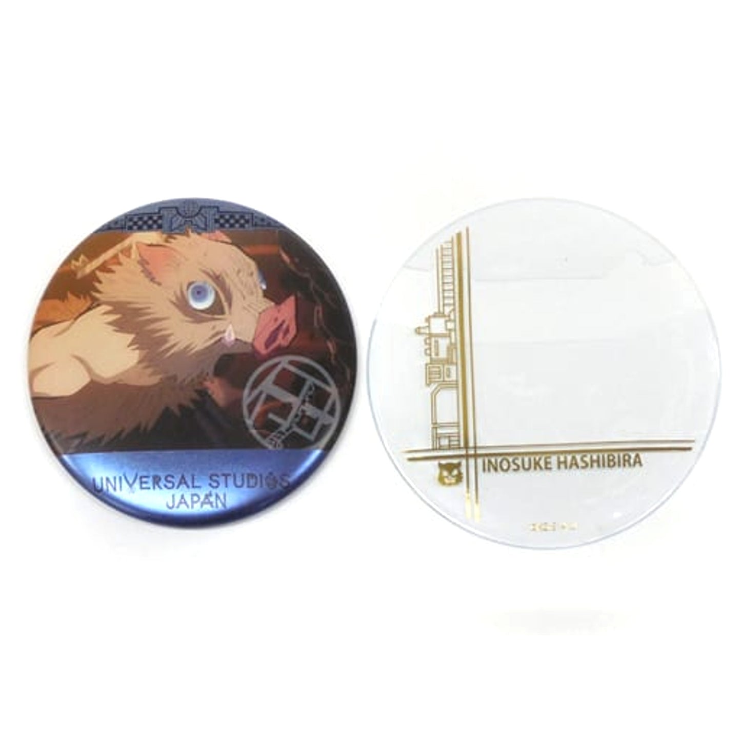 Inosuke Hashibira Demon Slayer: Kimetsu no Yaiba Collectible Button with Cover Universal Studios Japan 2021 Limited [USED]