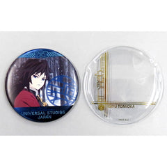 Demon Slayer: Kimetsu no Yaiba Giyu Tomiokau Collectible Can Badge with Cover Universal Studios Japan 2021 Limited Buttons [USED]
