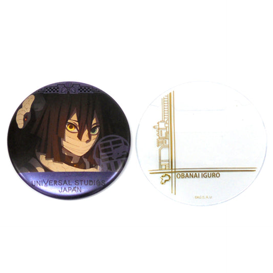 Obanai Iguro Demon Slayer Kimetsu no Yaiba Collectible Button with Cover Universal Studios Japan 2021 Ltd [USED]