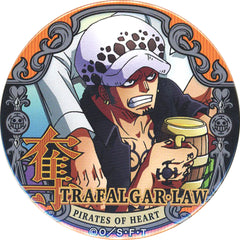 One Piece Trafalgar Law Yakara Can Badge Part 16 Banquet Straw Store Limited Buttons [USED]