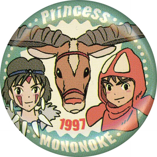 Ghibli ga Ippai Princess Mononoke 6 Can Badge Collection Buttons [USED]