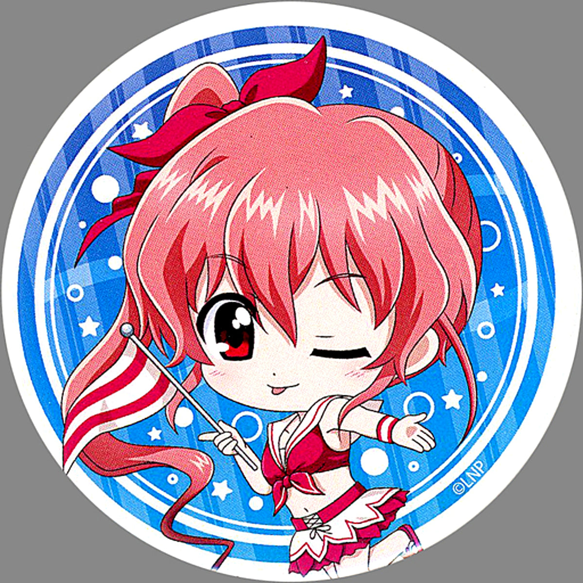 Iris Magical Girl Lyrical Nanoha Button 04 Marine Ver. Mini Character [USED]