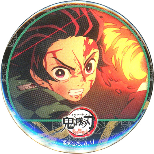 Tanjiro Kamado Demon Slayer x ufotable Cafe Tanjiro Kamado Unwavering Resolve Arc Special Edition Broadcast Commemoration Collabo Cafe Random 44mm Famous Scene Button [USED]