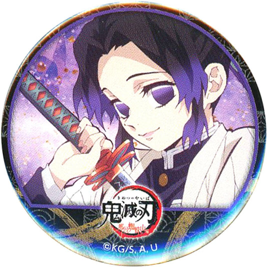 Shinobu Kocho Demon Slayer: Kimetsu no Yaiba Random 44mm Memorable Scene Button ufotable Cafe Tanjiro Kamado Unwavering Resolve Arc Special Edition Broadcast Commemorative Collaboration Cafe [USED]