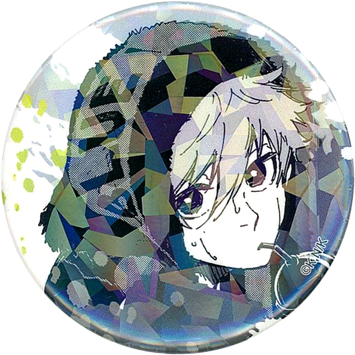 Seishiro Nagi Blue Lock Trading Hologram Button [USED]