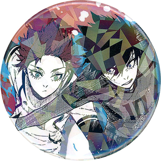 Blue Lock Rin Itoshi Sae Itoshi Trading Hologram Can Badge Buttons [USED]