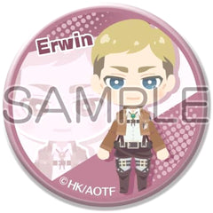 Attack on Titan X Paschara Erwin Smith Trading Can Badge Buttons [USED]