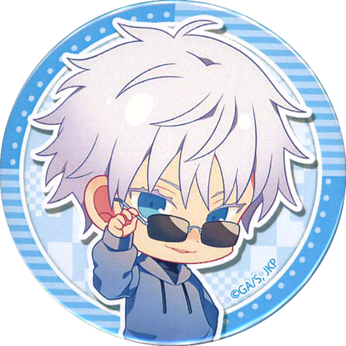 Jujutsu Kaisen Satoru Gojo Trading Can Badge Hoodie Ver. Marui Branch Office Limited Buttons [USED]