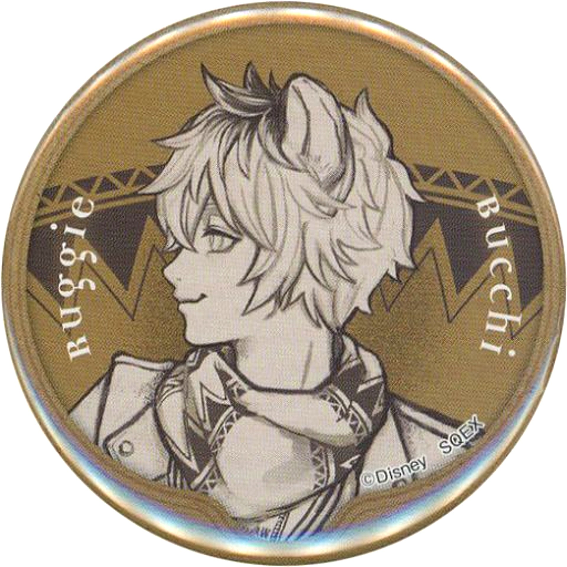 Ruggie Bucchi Disney Twisted-Wonderland Trading Button A Roman [USED]