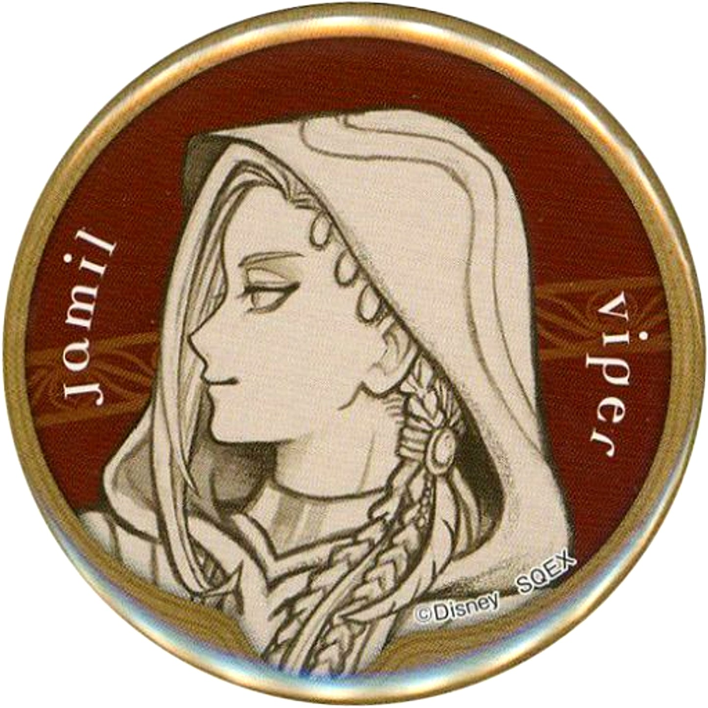 Jamil Viper Disney Twisted Wonderland Trading Button B Roman [USED]