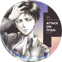 Attack on Titan Levi Ackerman WIT STUDIO Newly Drawn Big Can Badge Buttons [USED]