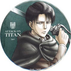 Attack on Titan Levi Ackerman WIT STUDIO Newly Drawn Big Can Badge Buttons [USED]