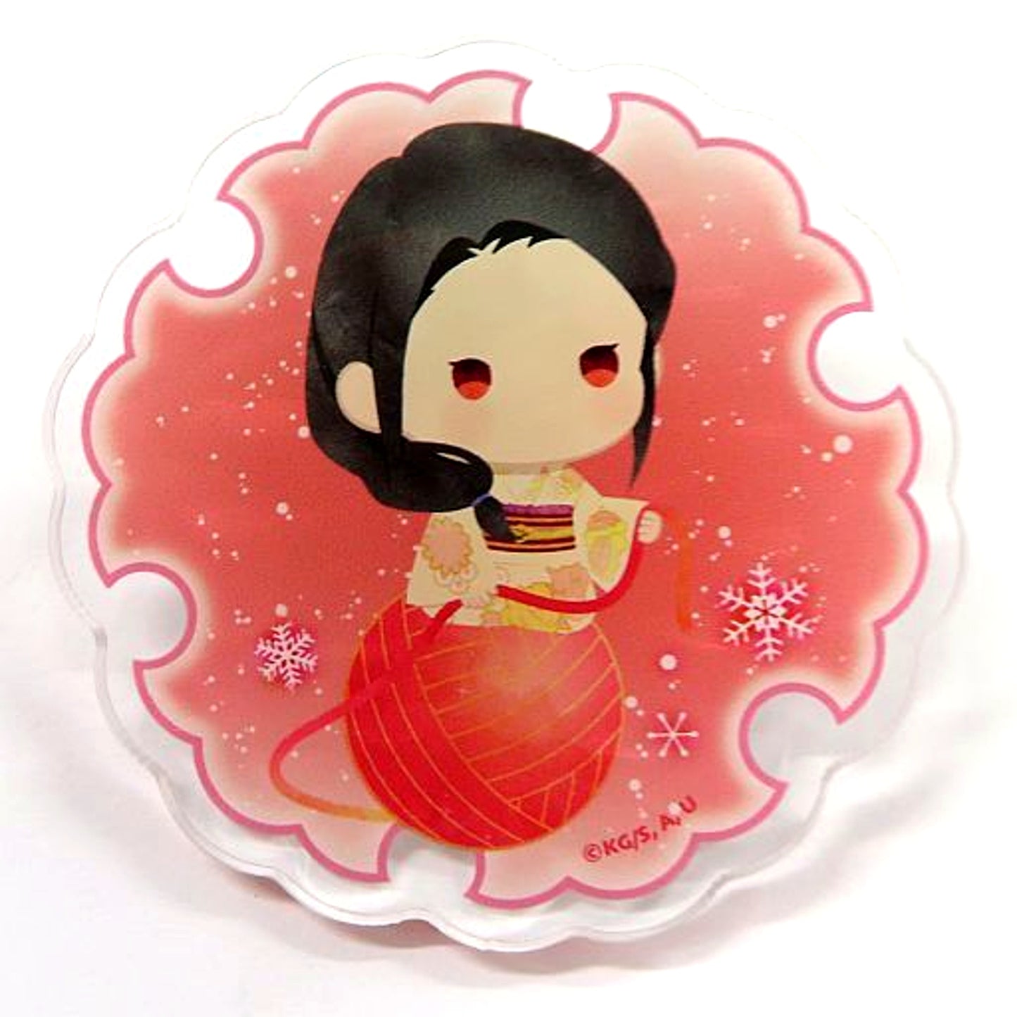Ruka Rengoku Winter Ver. Vol. 1 Demon Slayer Yurufuwa Random Acrylic Button [USED]