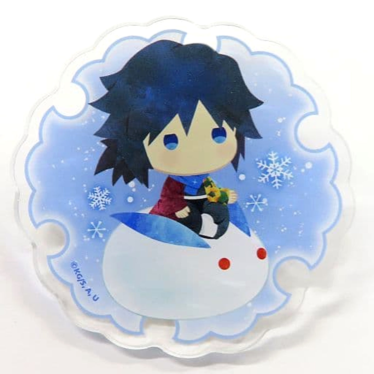 Demon Slayer: Kimetsu no Yaiba Giyu Tomiokau Yurufuwa Random Acrylic Badge Winter Ver. Vol.2 Buttons [USED]