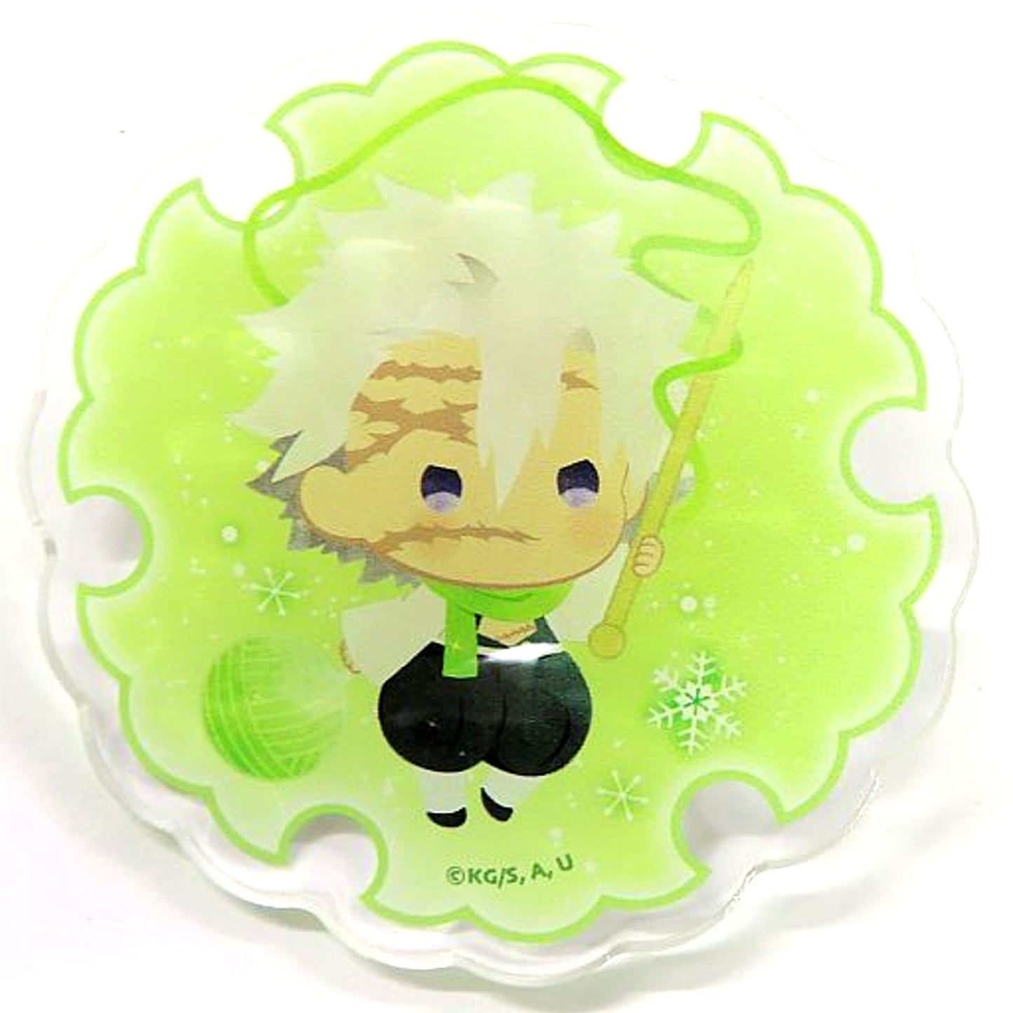 Sanemi Shinazugawa Winter Ver. Vol. 2 Demon Slayer Yurufuwa Random Acrylic Button [USED]