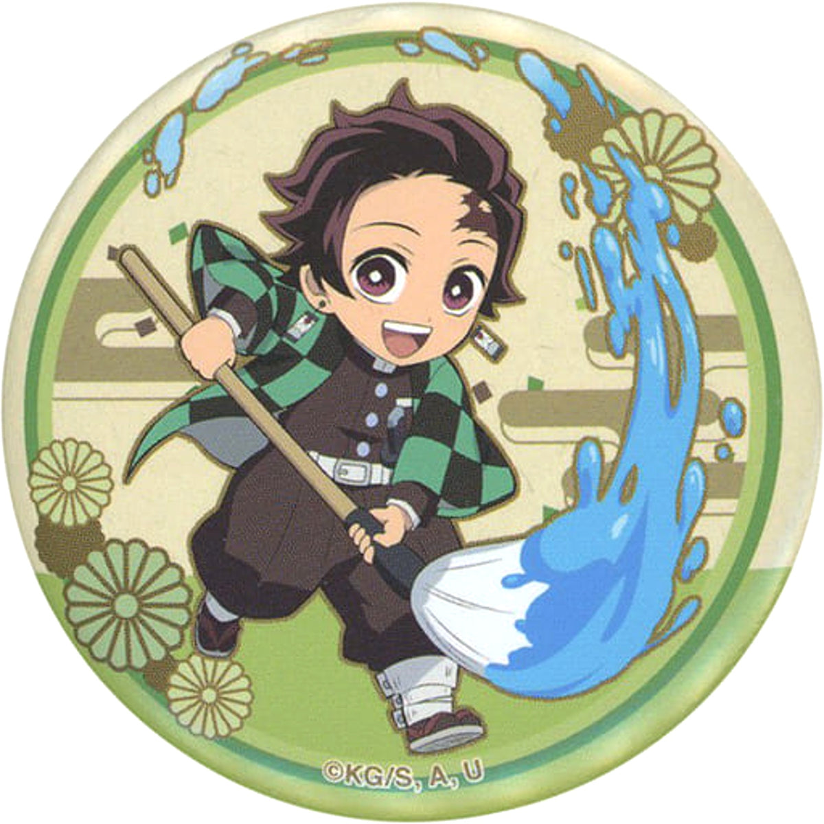 Demon Slayer: Kimetsu no Yaiba Tanjiro Kamado Can Badge Lawson Fall 2021 Limited Buttons [USED]
