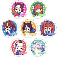 Set of 7 Uma Musume Pretty Derby Futon Mushi Button Collection [USED]