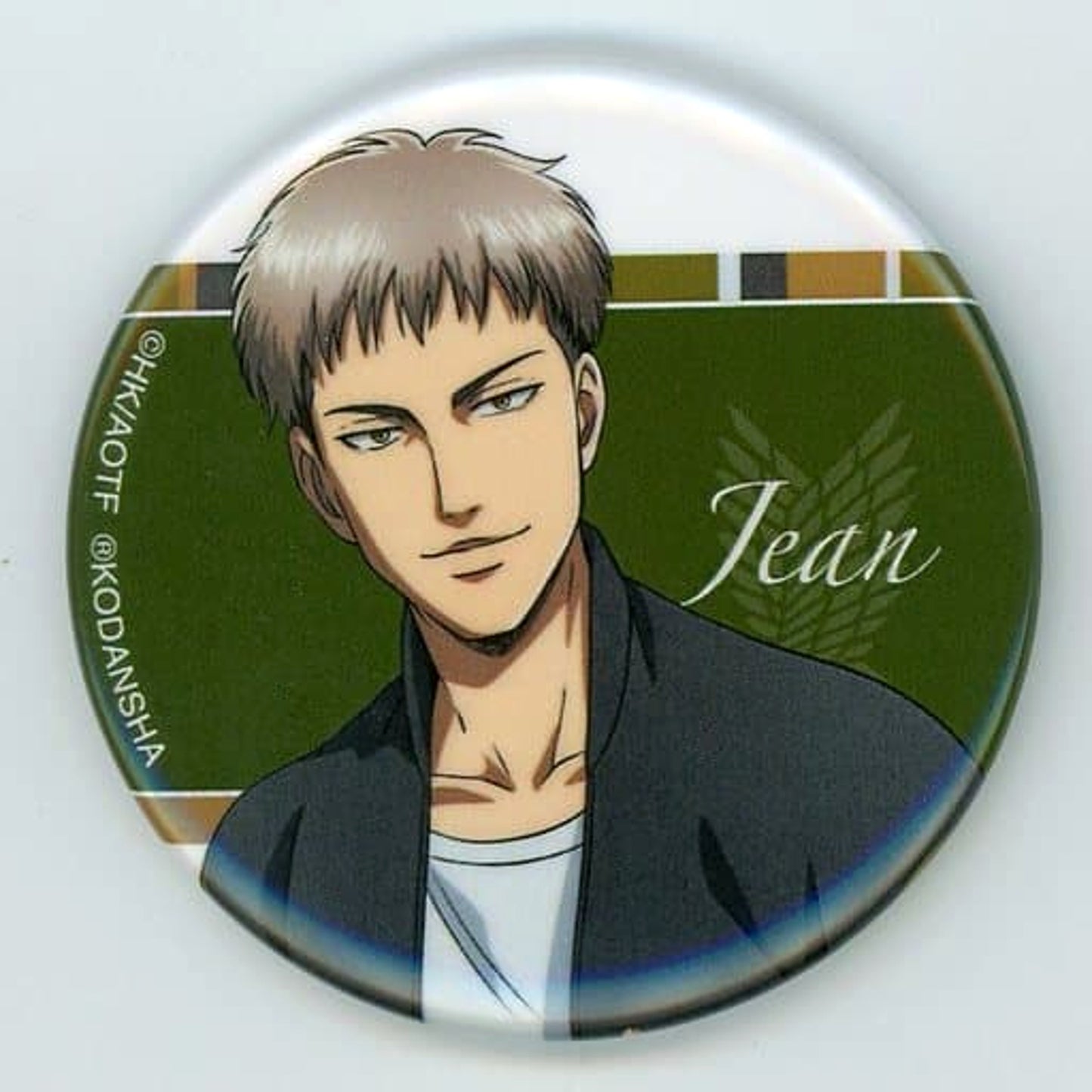 Attack on Titan Jean Kirstein Upper Body Newly Drawn Illustration Similar Look Ver. Trading Can Badge Buttons [USED]