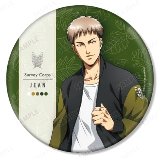 Attack on Titan Jean Kirstein Similar Look Ver. Newly Drawn Illustration BIG Can Badge Buttons [USED]