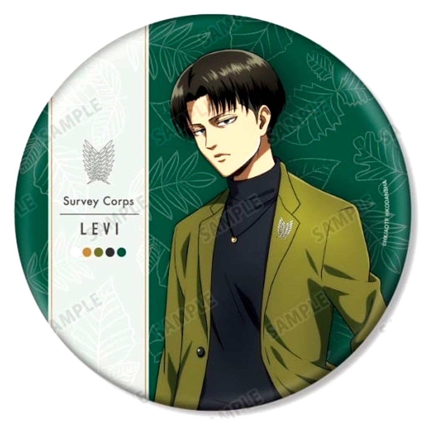 Levi Newly Drawn Illustration Similar Look Ver. Big Badge Attack on Titan [USED]