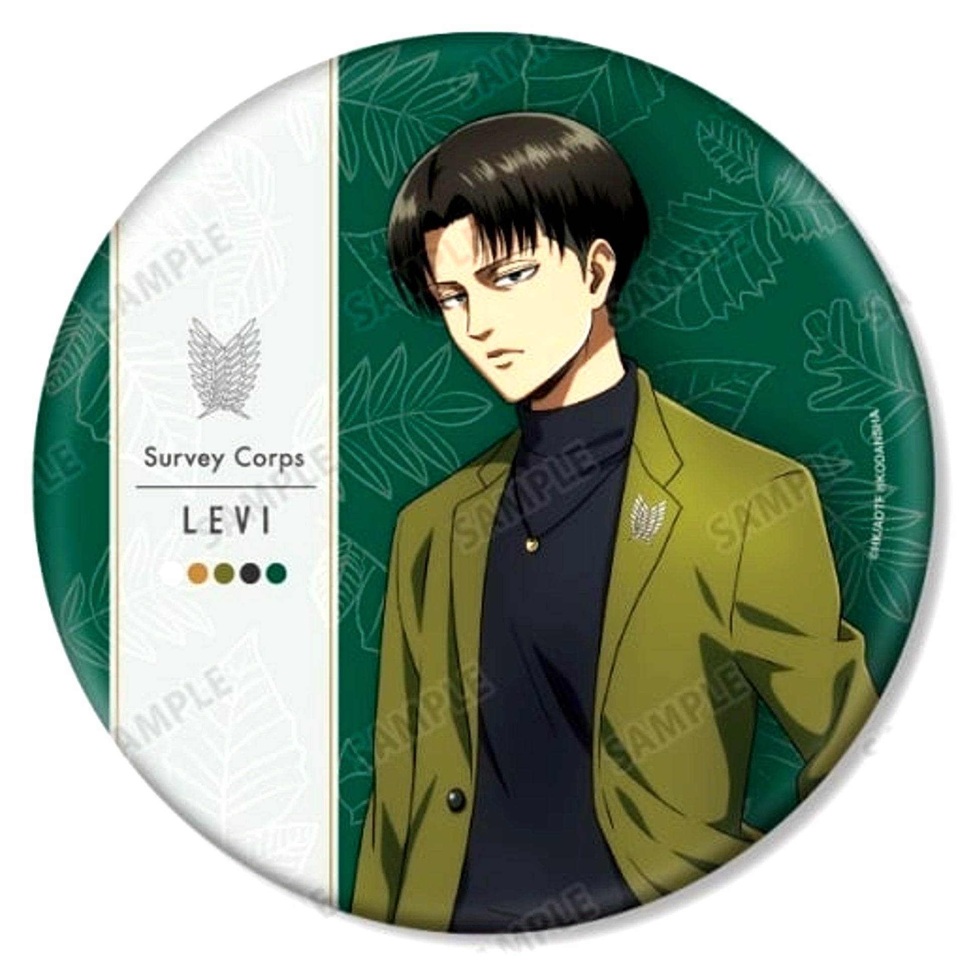 Levi Newly Drawn Illustration Similar Look Ver. Big Badge Attack on Titan [USED]