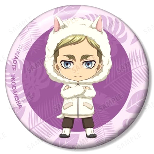 Attack on Titan Erwin Smith Alpaca Chibi Chara The Scout Regiment Trading Can Badge Buttons [USED]