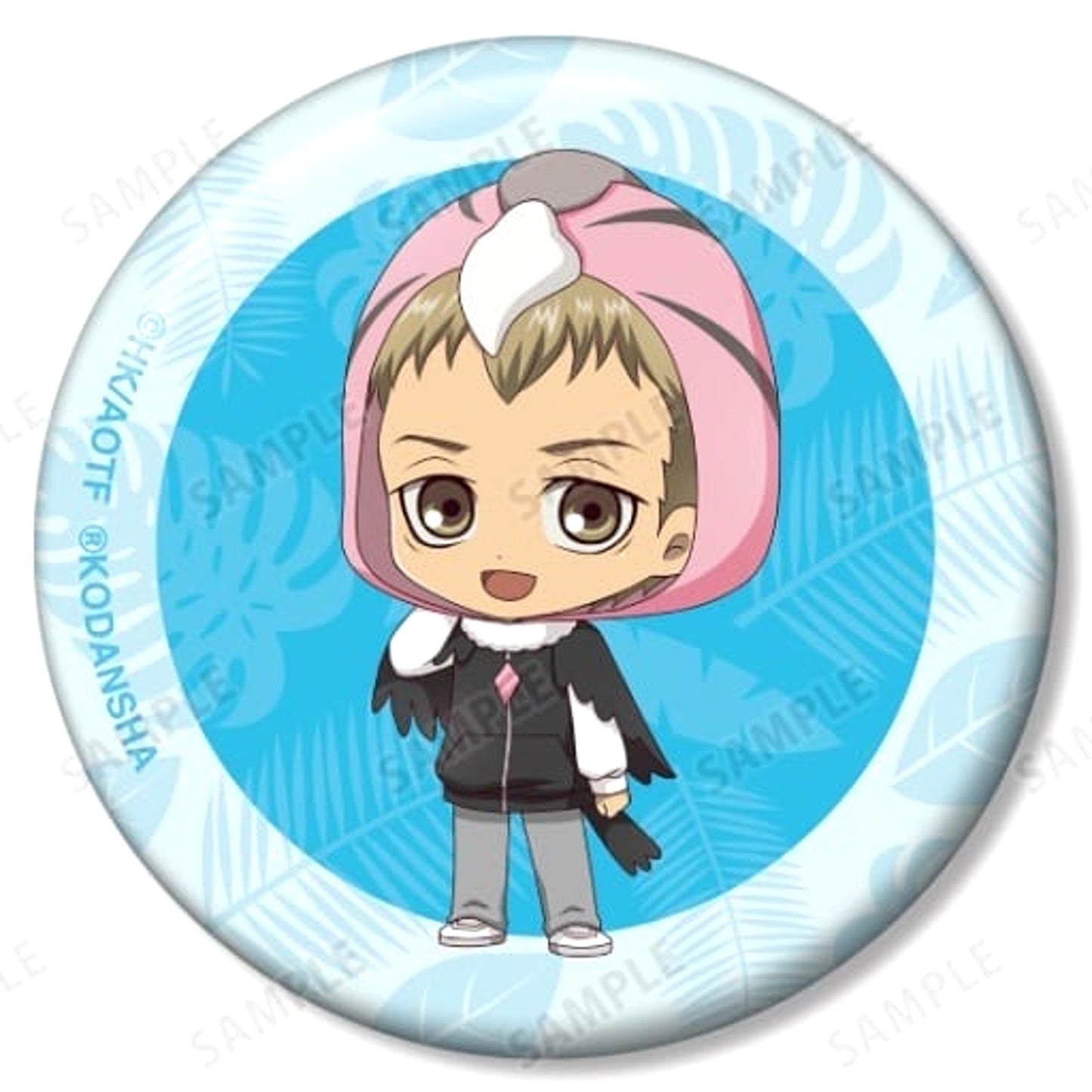 Attack on Titan Falco Grice Andean Condor Chibi Chara Warrior of Marley Trading Can Badge Buttons [USED]