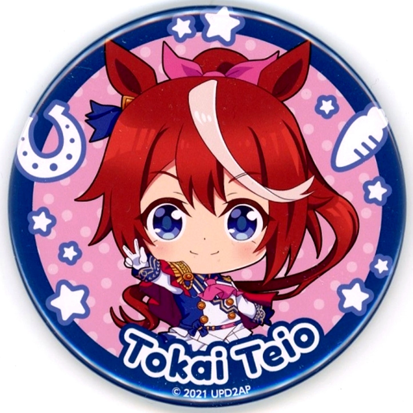 Tokai Teio Uma Musume Pretty Derby Season 2 Trading Large Button [USED]