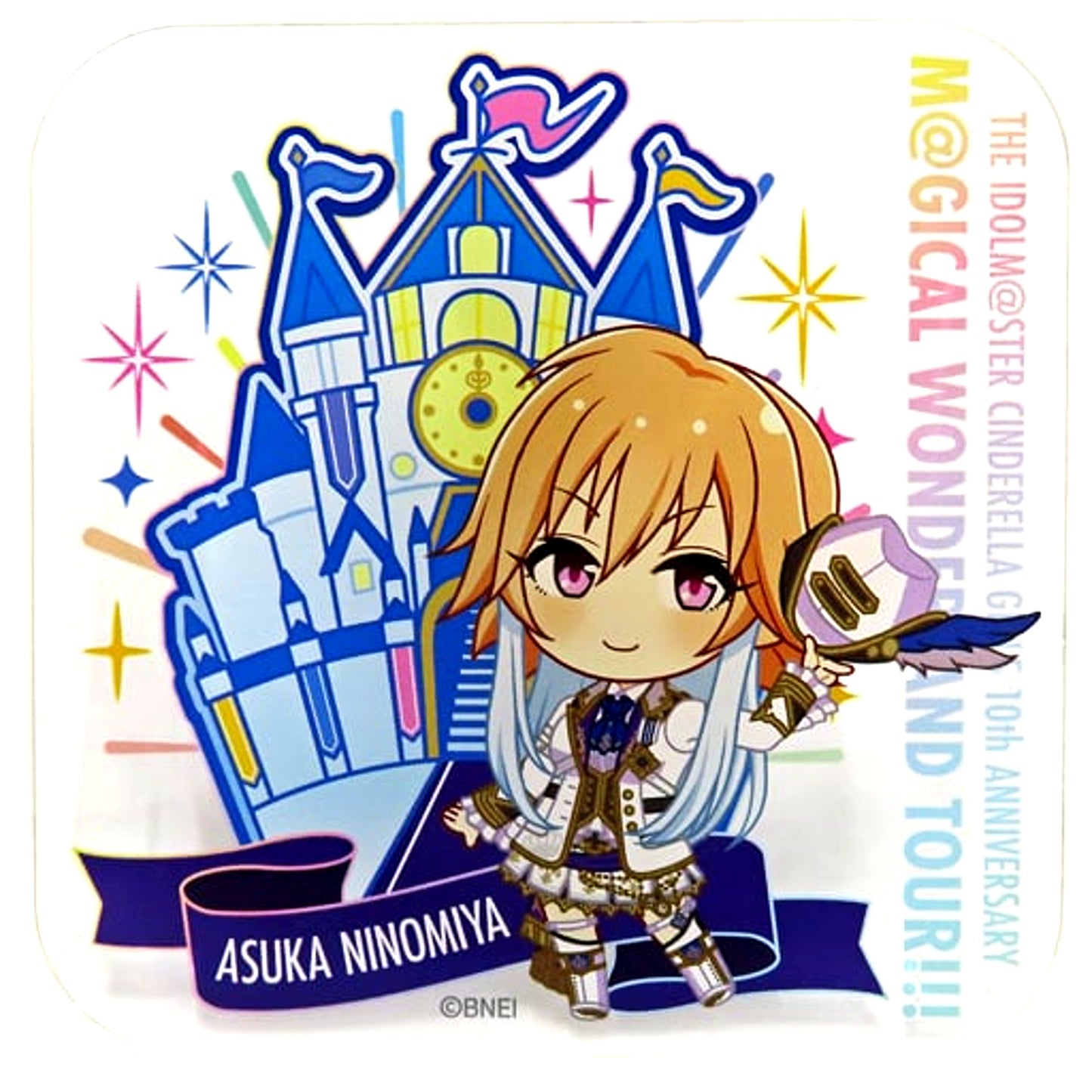 Asuka Ninomiya Official Produce Badge - 10th ANNIVERSARY TOUR Ver. The Idolmaster Cinderella Girls [USED]
